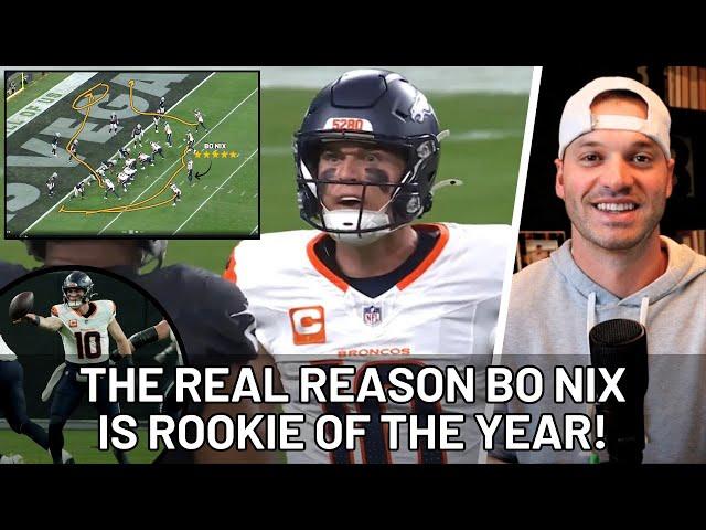 The REAL REASON Bo Nix Is Offensive Rookie Of The Year! | Week 12 Film Analysis vs Las Vegas Raiders