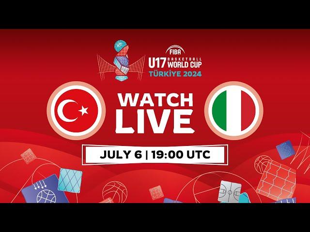 Semi-Finals | Türkiye v Italy | Full Basketball Game | FIBA U17 Basketball World Cup 2024