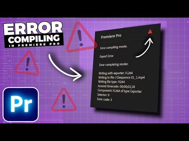 How To Fix ERROR Compiling MOVIE In Premiere Pro