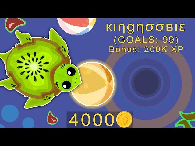 MOPE.IO WORLD RECORD OF SCORING 100+ BEACHBALLS in 1 HOUR // 4000+ COINS !!!