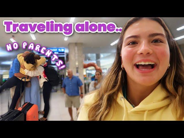 Traveling alone for the 1st time!! STUCK  in the  airport alone for 10 hours  | SISTER FOREVER