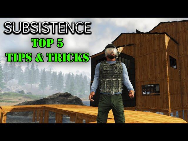 Top 5 Beginner Tips for Subsistence - Part 1