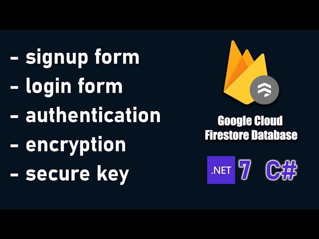 Register & Login Form (with authentication) using C# | Cloud Firestore DB