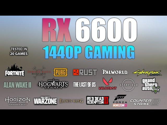 RX 6600 : Test in 20 Games at 1440p - RX 6600 Gaming