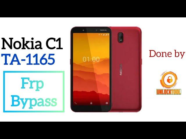 Nokia C1 TA-1165 Frp Bypass with UnlockTool