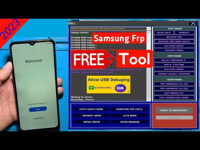 One Click Frp Bypass 2023 Tool | All Samsung Google Account Unlock | Samsung Frp Remove Free Tool