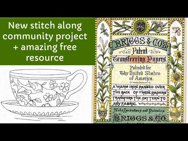 New slow stitch community stitch along project plus an amazing free resource for #slowstitching