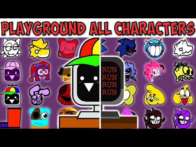 ALL CHARACTERS TEST | FNF Character Test | Gameplay VS My Playground