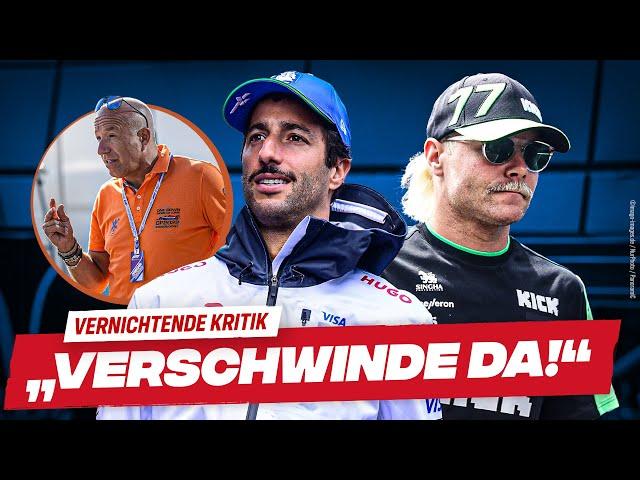 F1-Experte zerlegt Bottas und Ricciardo: „Wird nie wieder Erfolg haben (...) Verschwinde da!“