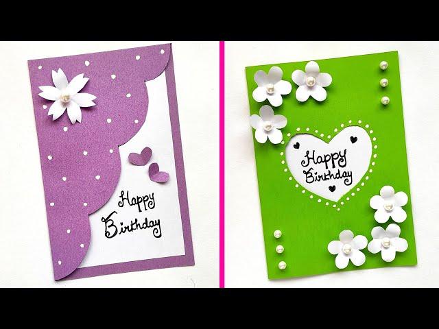  Happy Birthday Greeting Card  | 2 Birthday Card Ideas | How to make Easy Beautiful Birthday Card