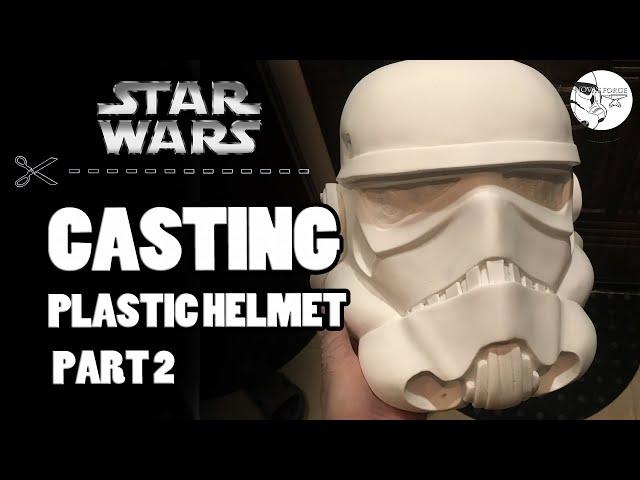 Mold making tutorial pt.2: Stormtrooper helmet casting | как сделать шлем штурмовика из пластика