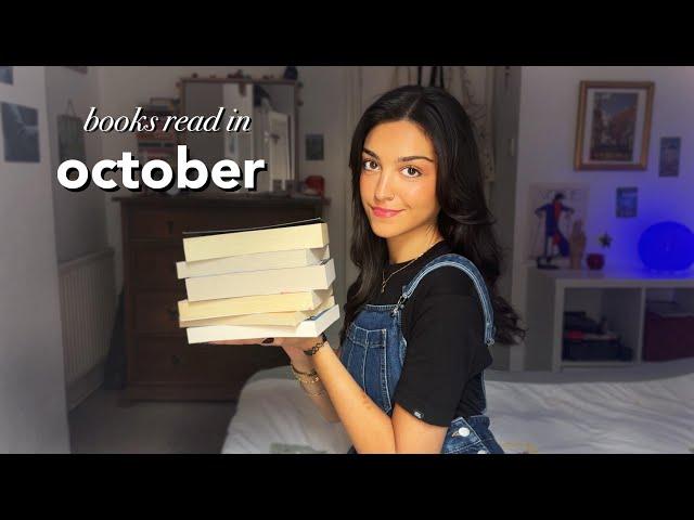 all the books I read in october  reading wrap-up