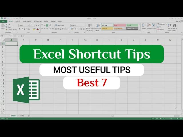 Top 7 Microsoft Excel Tips and Tricks | Excel Shortcut and Tricks