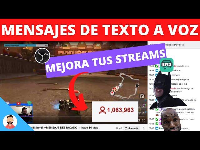 Como Poner Mensajes de Voz en Twitch - TTS en OBS  y Mensaje Destacado