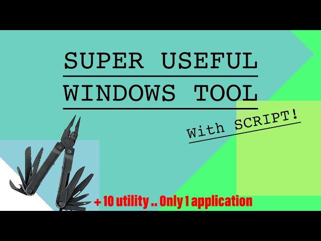 MT ~ MultiTool ~ +10 tools ALL IN ONE - GitHub Script | AutoHotKey - Windows 7/10/11