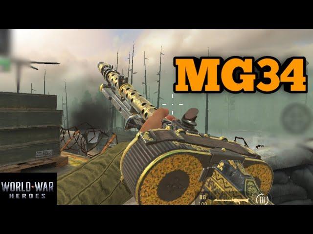 World war Heroes обзор на пулемёт MG34/прицелы/