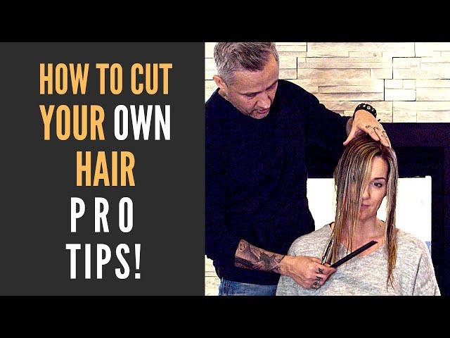 How To start CUTTING YOUR OWN HAIR NOW! (2025) Layered Haircut