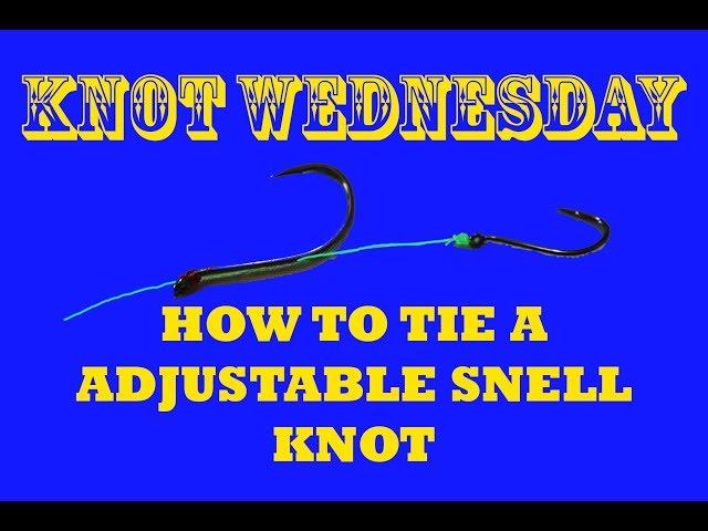 How to tie an Adjustable Snell Knot