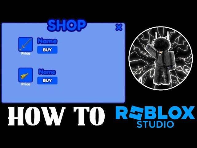 How to Make a Tool Shop in Roblox Studio | Beginner Tutorial