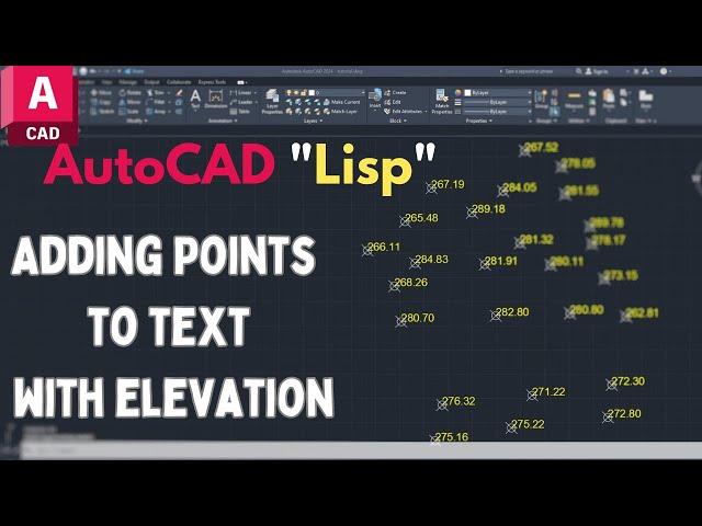 Boost Your AutoCAD Skills: Adding Elevation Points to Text with Lisp