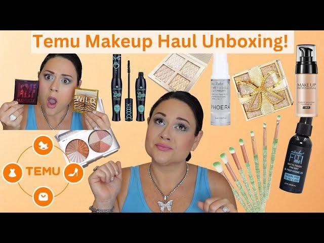 Temu Makeup Haul! Unboxing W/ Prices! You Won't Believe This! Knockoffs That Look Real!