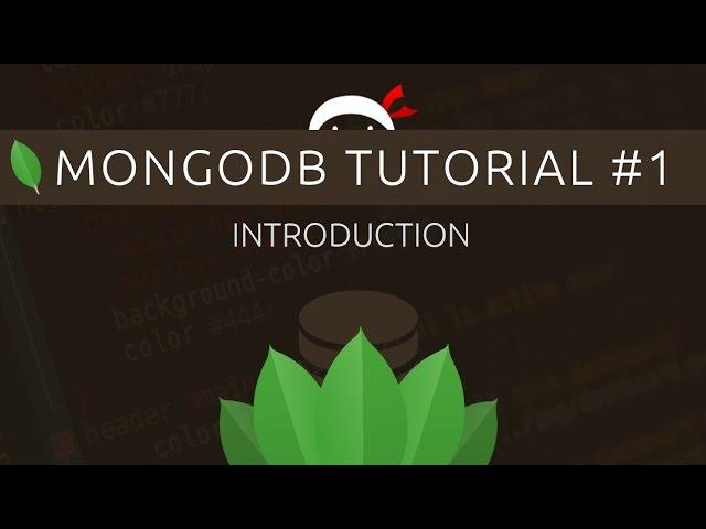 MongoDB Tutorial #1 - Introduction to MongoDB