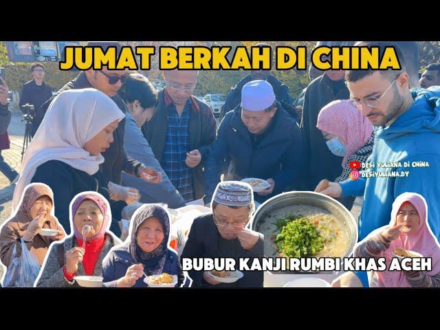 WOW‼️SEMUA JAMAAH MASJID CHINA COCOK BUBUR KANJI RUMBI ACEH, JAMAAH BILANG ENAK & TERUS NAMBAH