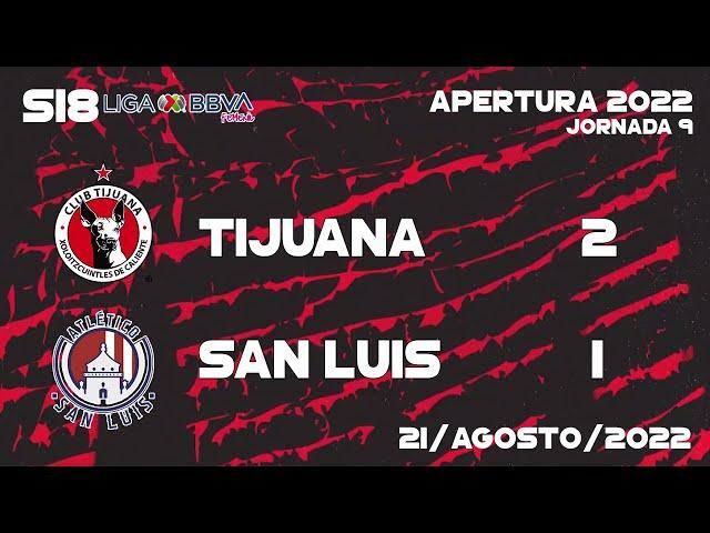 Videogoles J9 Femenil S18 Tijuana 2-1 Atletico San Luis 21-08-2022