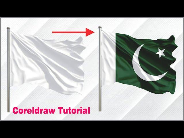 Mockup Tutorial For Beginners | How to Create Flag Mockup in CorelDraw | CorelwaliSarkar