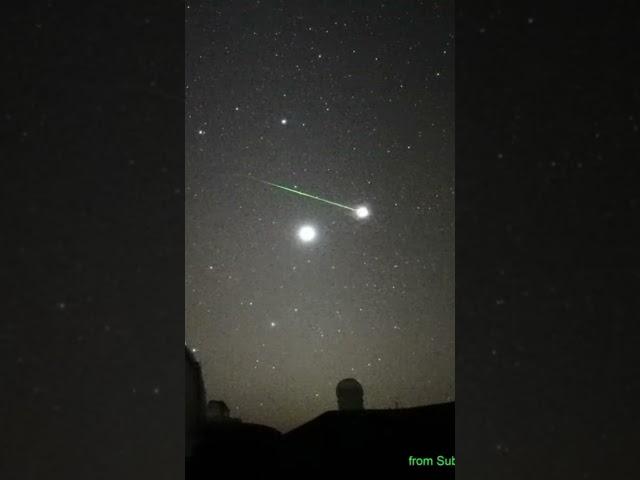 Orionid meteor shower 2023/10/20 from the subaru telescope Mainakea, Hawaii