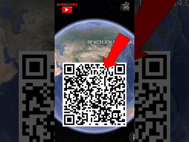 QR Code on Google Earth and Google maps #viral #google #shorts #earth #ytshorts