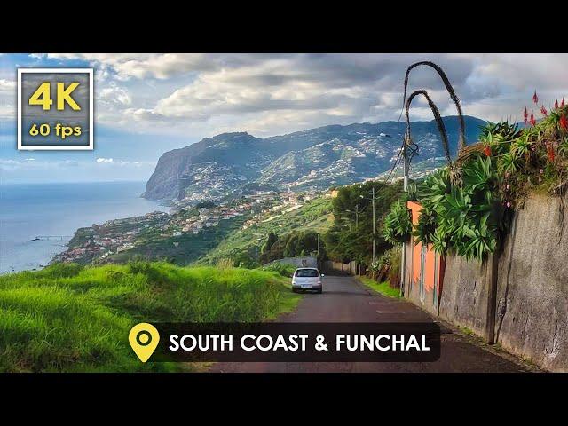 Exploring MADEIRA, Portugal  | 4K Scenic Drive Tour - South Coast