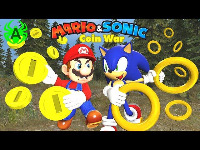 Mario Vs Sonic: Coin War Compilation