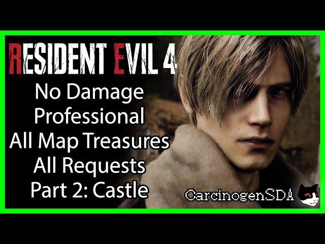 [Part 2, Castle] Resident Evil 4 Remake (PC) - No Damage Professional, All Treasures, All Requests