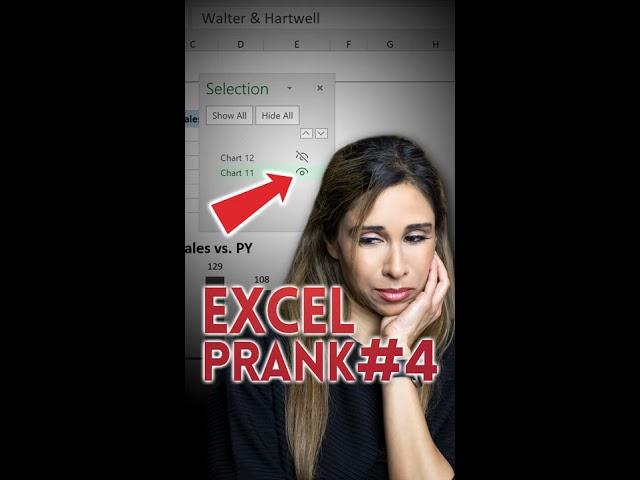 WHERE Did MY CHARTS GO?! Excel Prank Part 4 #shorts