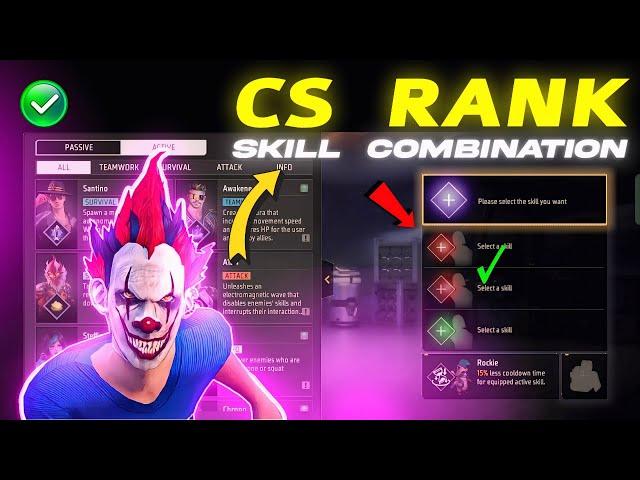 CS ranked character Combination 2024 | Best character combination in Free Fire