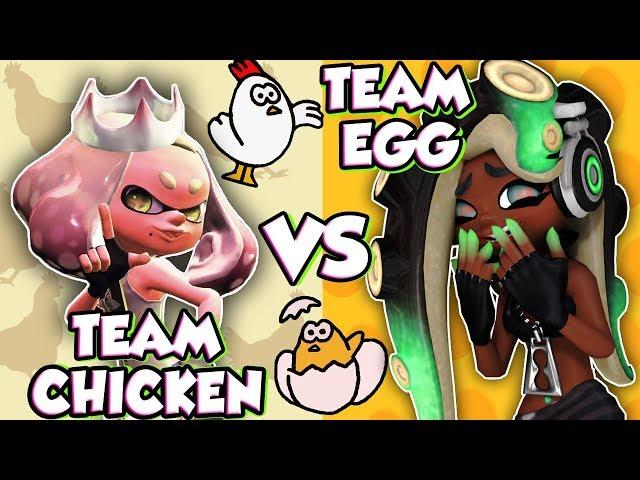 ABM: Chicken Vs Egg !! Splatoon 2 Splatfest Gameplay Match !! HD