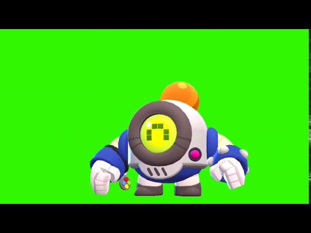 Футаж Ретро Нани Бравл Старс | Footage green screen Retro Nani Brawl Stars