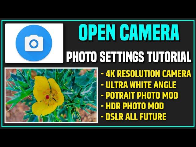 open camera photo settings tutorial | Open camera photo settings in hindi | Open camera settings