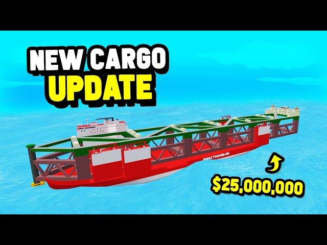 New OVERSIZED CARGO UPDATE in Roblox Shipping Lanes