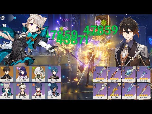 4.0 Spiral Abyss - F2P Trio Archon & Lynette Melt Spiral Abyss Floor 12-9 - Genshin Impact