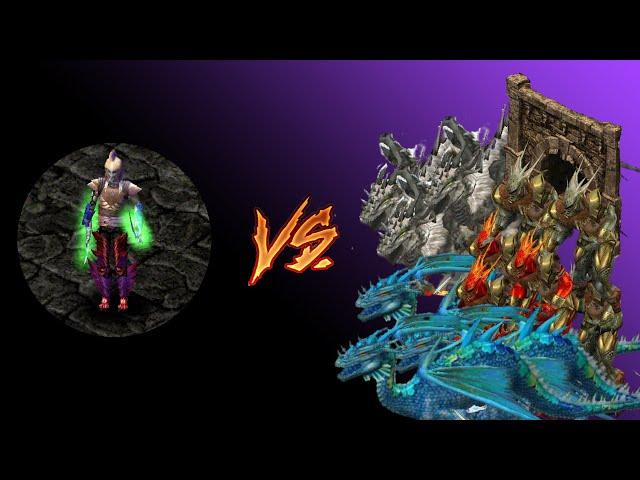 Sacred ReBorn HD v4.6 - Dark Elf 216 lvl vs Boss cave | Niobium