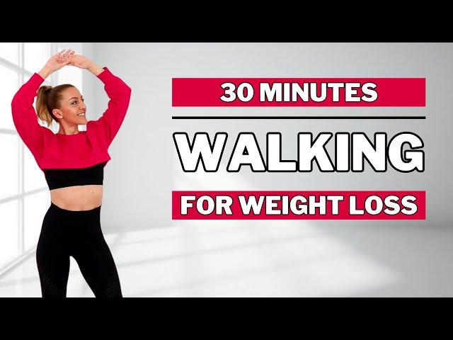 30 MIN WALKING EXERCISE FOR WEIGHT LOSSIntense Full Body Fat Burn at HomeNO JUMPINGKNEE FRIENDLY