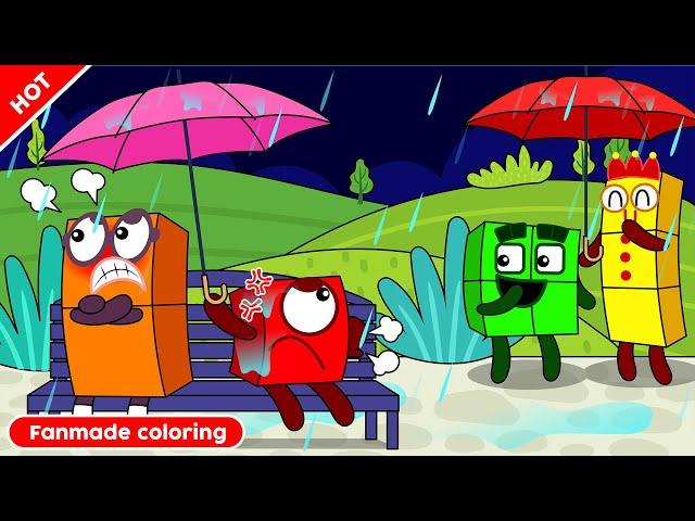 Numberblocks 1 and Numberblocks 2 are Angry With Each Other! Numberblocks Fanmade Coloring Story