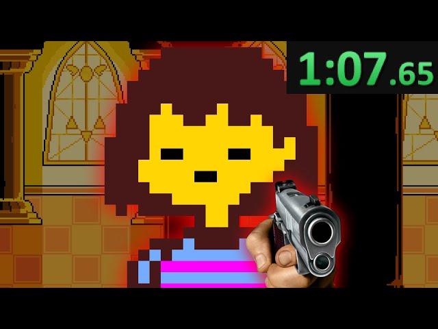 Speedrunning Undertale with a Gun