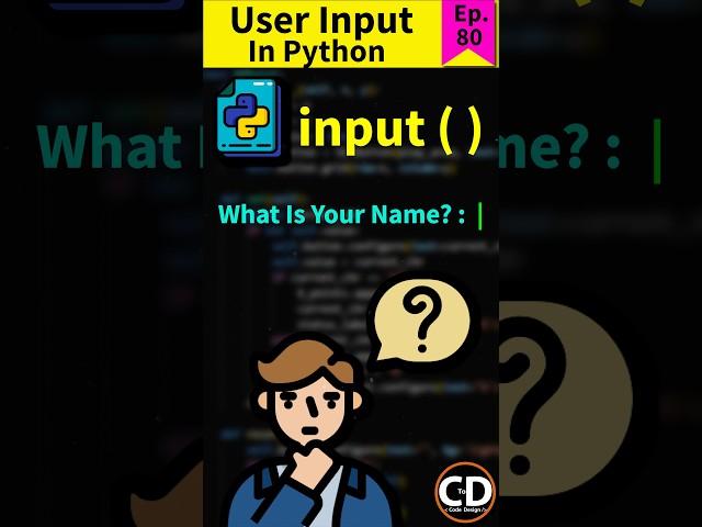 Input ( ) function in PYTHON - How it works? - Python Short Series Ep. 80 #python #programming #code
