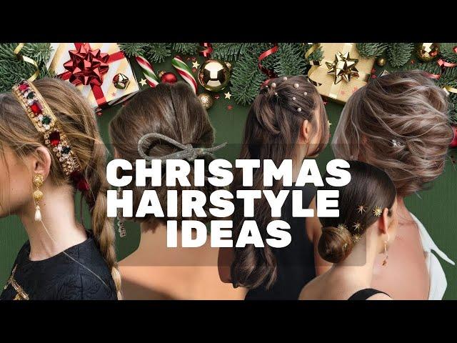 Glam Hairstyle Ideas for Christmas Party. How to Style Hair for Holiday Occasions?