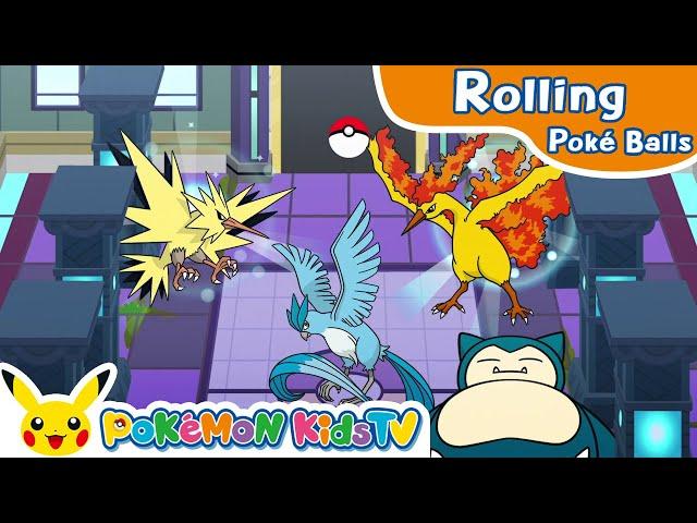 Rolling Poké Balls: Kanto Region | Pokémon Fun Video | Pokémon Kids TV