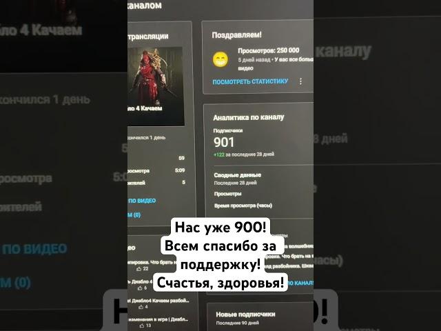 #shorts Друзья! Нас уже больше 900! Всем спасибо за поддержку! Счастья, здоровья!