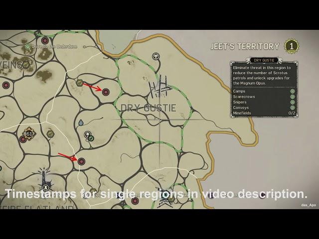 Mad Max - Jeet's Territory Minefield Locations Guide